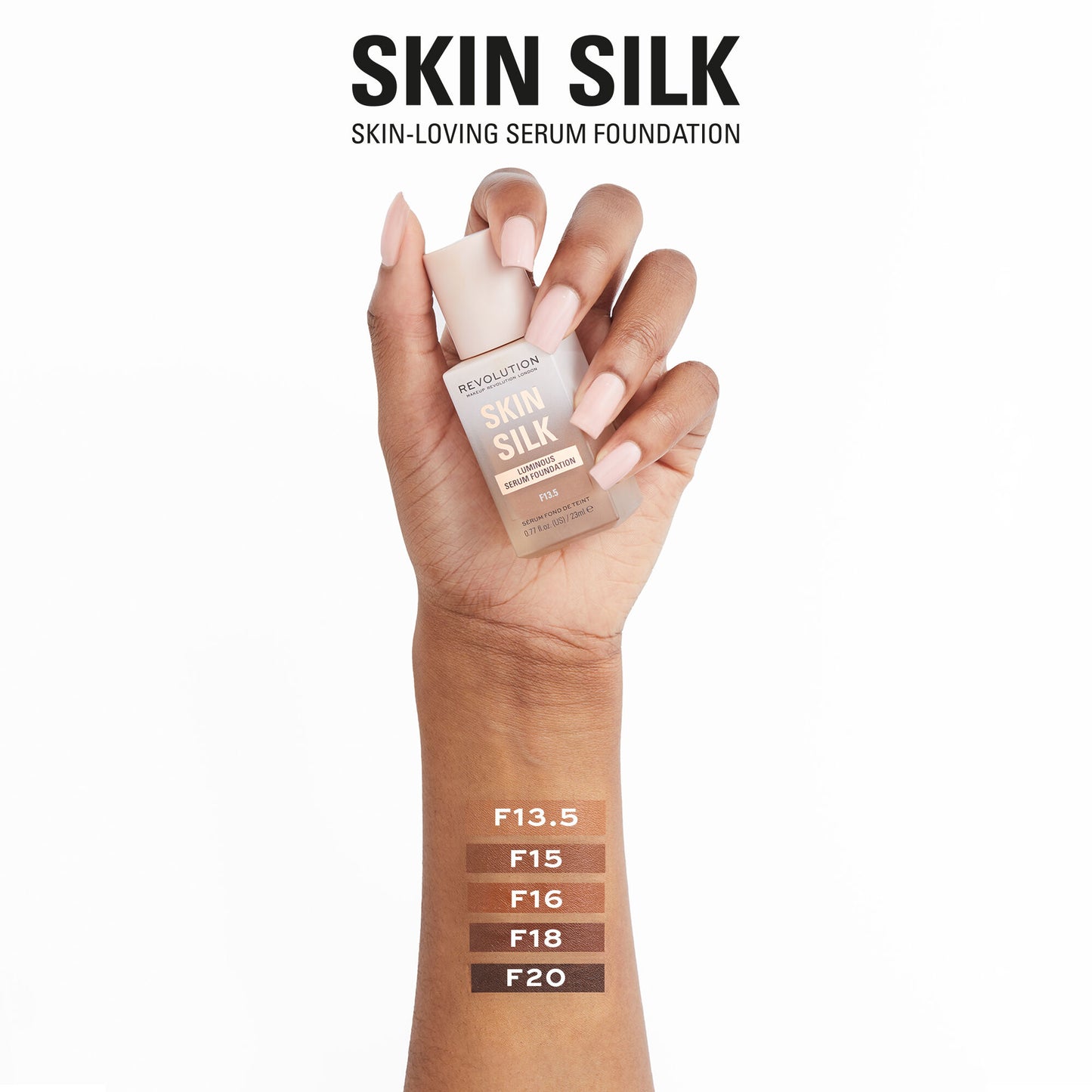 REVOLUTION Fond de teint sérum lumineux Skin Silk