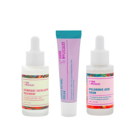 GOOD MOLECULES Routine Skin Cycling régénératrice